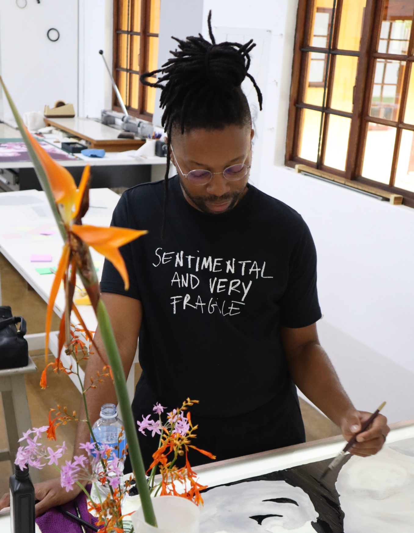 Lithographs by Banele Khoza who is also a curator, gallerist and cultural innovator.
