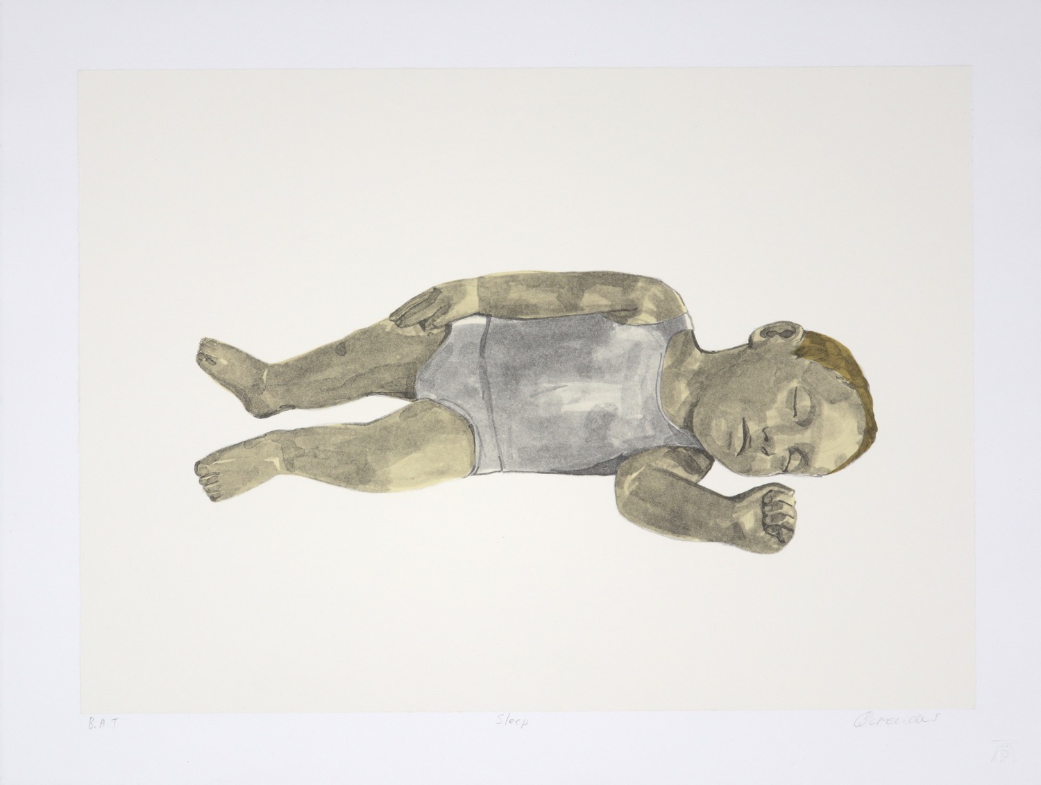 Figure of a child sleeping child