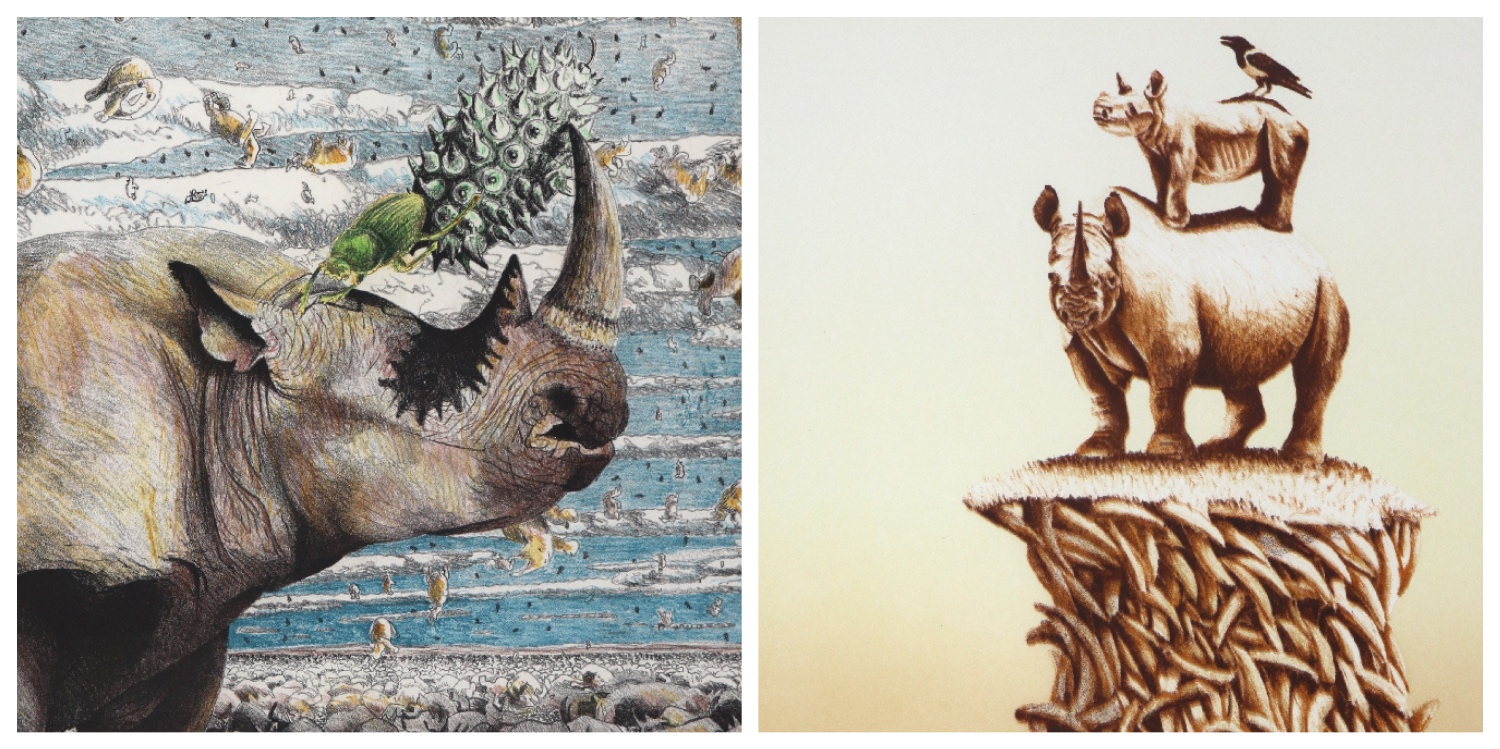 Details of two prints by John Moore to link to his page on the website