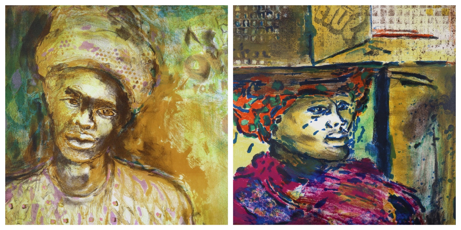Details of two prints by Kagiso Pat Mautloa to link to his page on the website