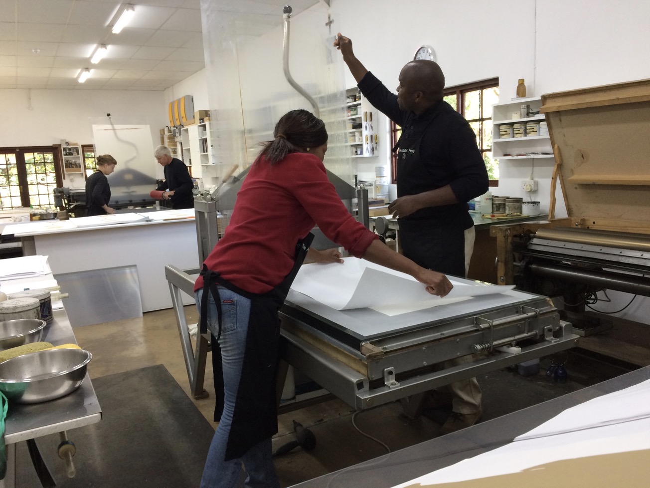 Information about our studio, living and working sustainably, our print archive, price list, caring for prints, printing techniques and investing in prints.