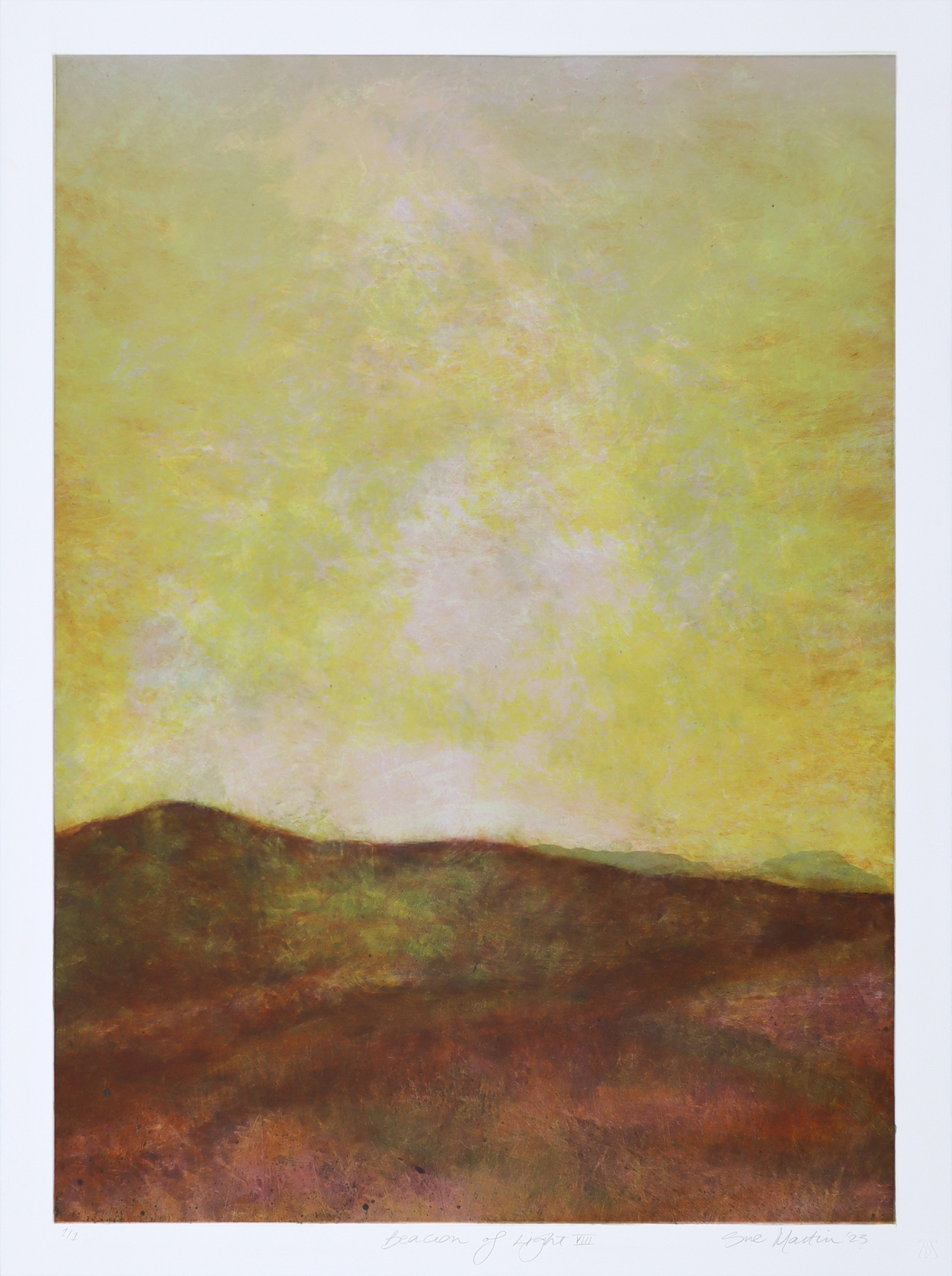 Sue Martin Beacon of Light VIII Monotype 2023