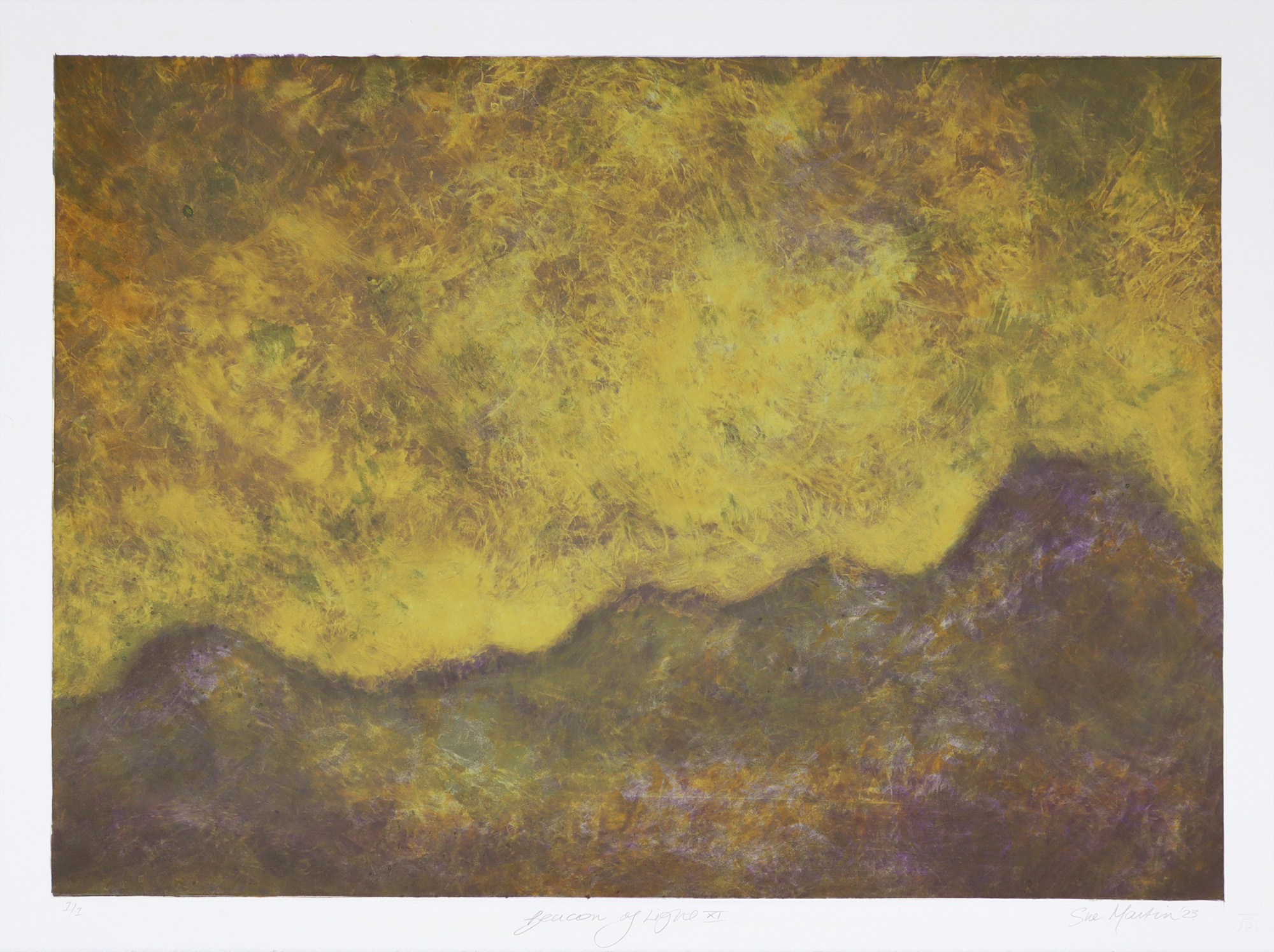 Sue Martin Beacon of Light XI Monotype 2023