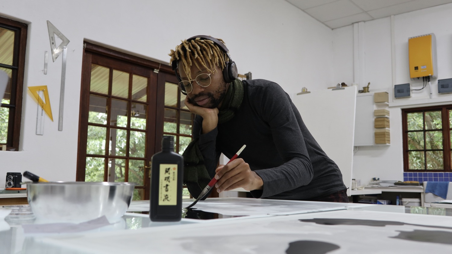 Lithographs by Banele Khoza who is also a curator, gallerist and cultural innovator.