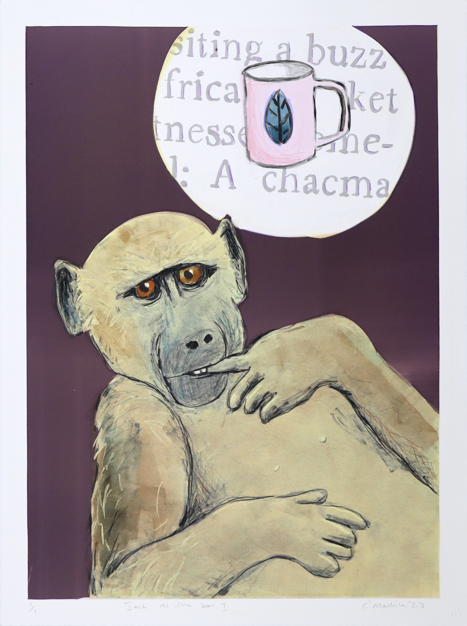 Colbert Mashile Jack at the bar I monotype Colbert Mashile Jack at the bar I monotype