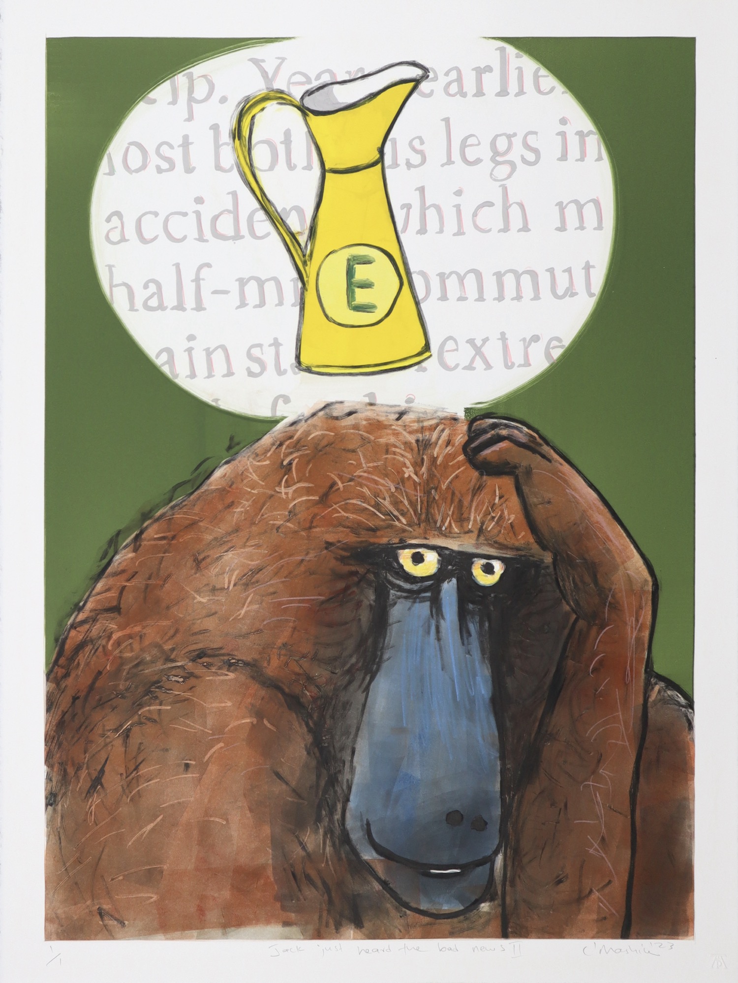 Colbert Mashile Jack just heard the bad news II monotype Colbert Mashile Jack just heard the bad news II monotype