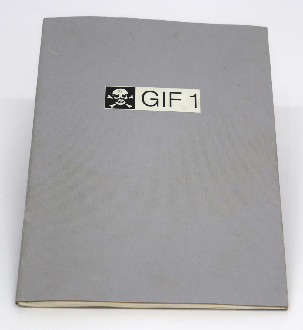 GIF 1 was the first GIF book to be produced by The Artists' Press. Initially it sold for R 50 per book, with 101 books in the edition..