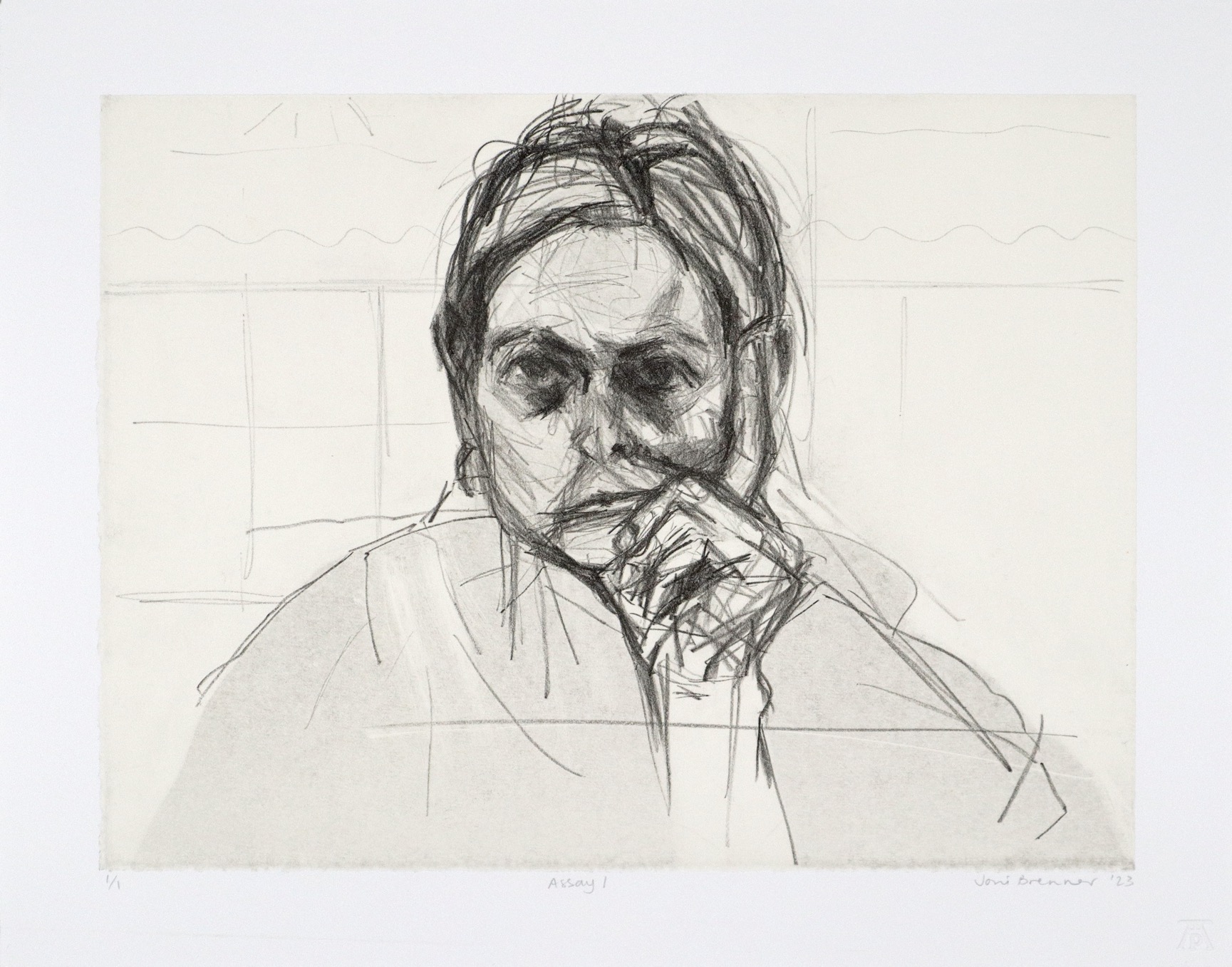 Joni Brenner Assay I monoprint Joni Brenner Assay I monoprint