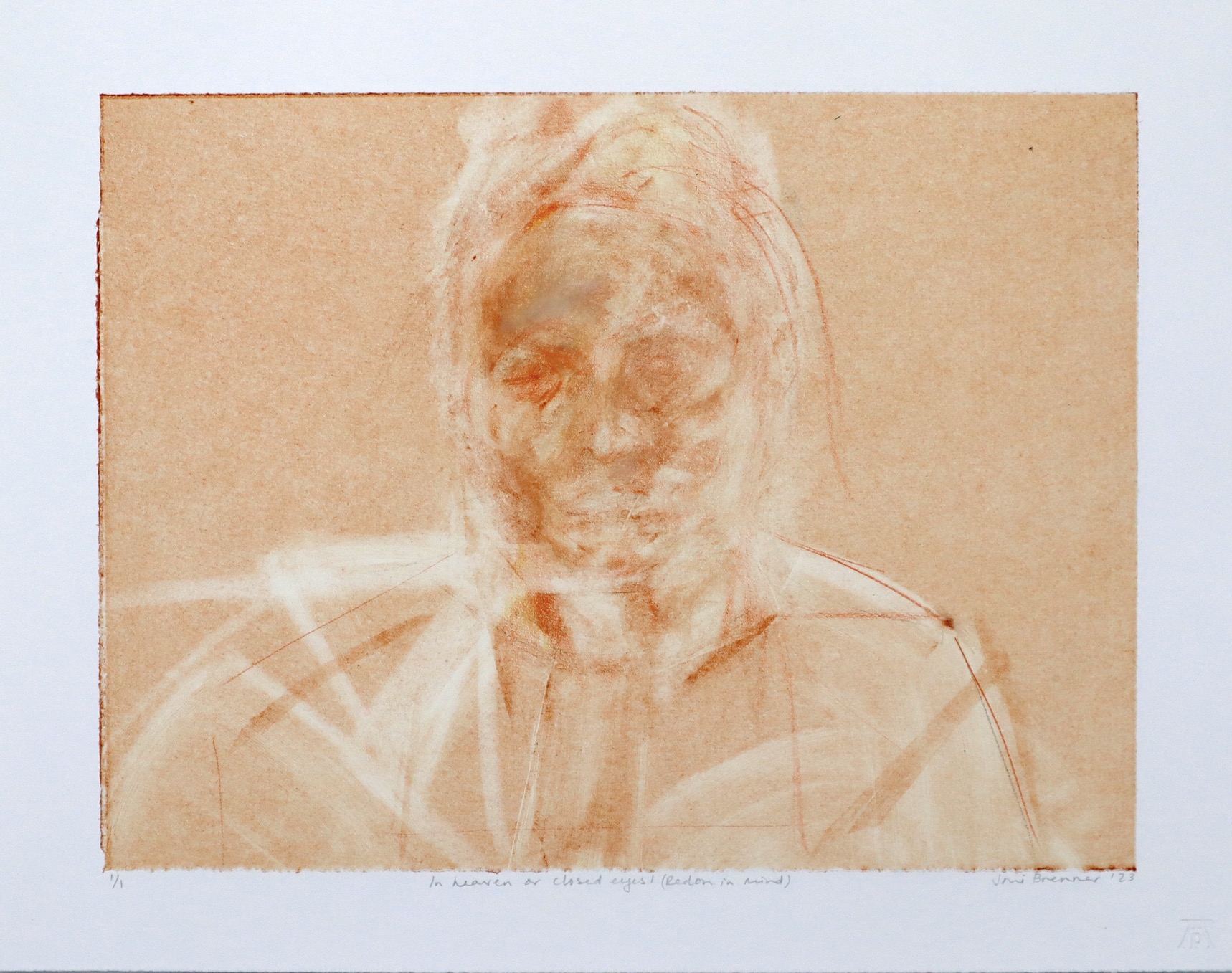 Joni Brenner In Heaven I monoprint Joni Brenner In Heaven I monoprint