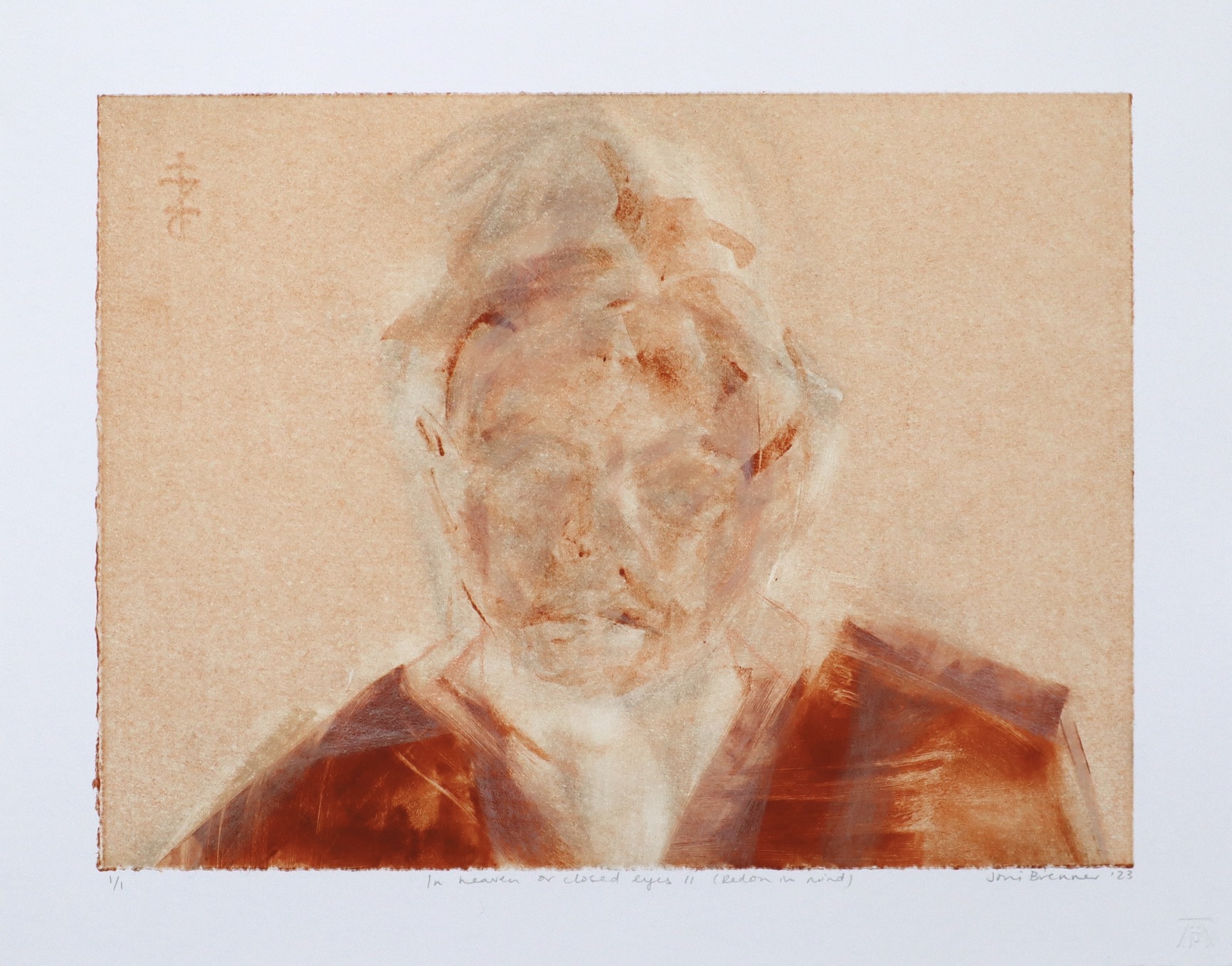 Joni Brenner In Heaven II monoprint Joni Brenner In Heaven II monoprint