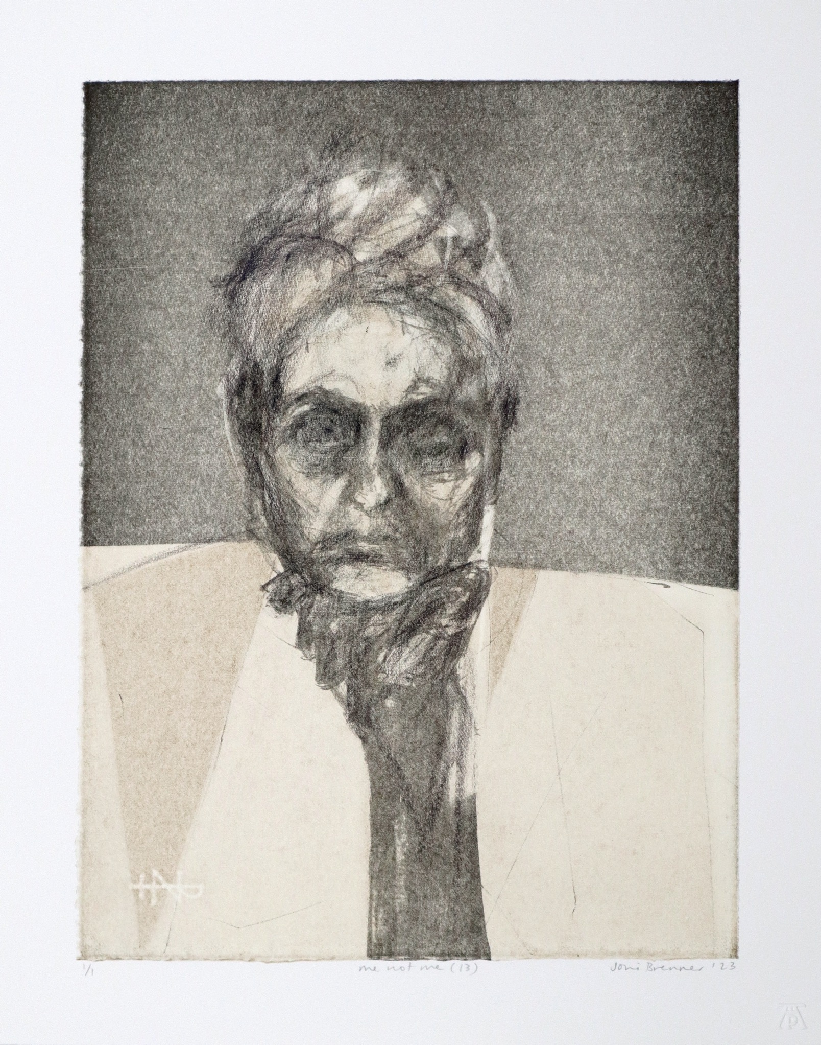 Joni Brenner Me not me 13 monoprint Joni Brenner Me not me 13 monoprint