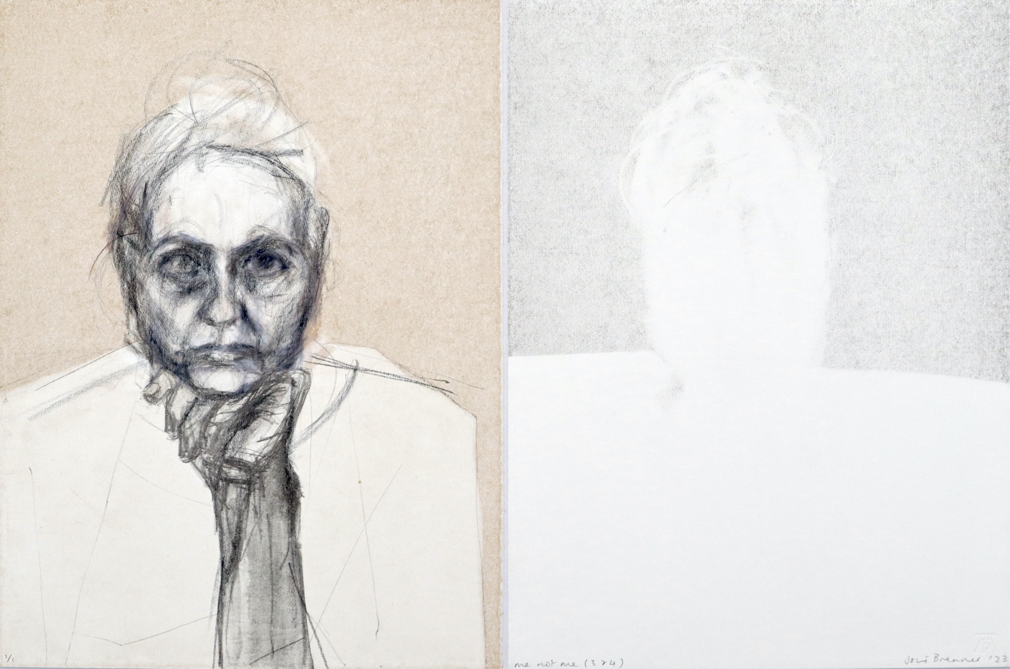 Joni Brenner Me not me 3 4 monoprint Joni Brenner Me not me 3 4 monoprint