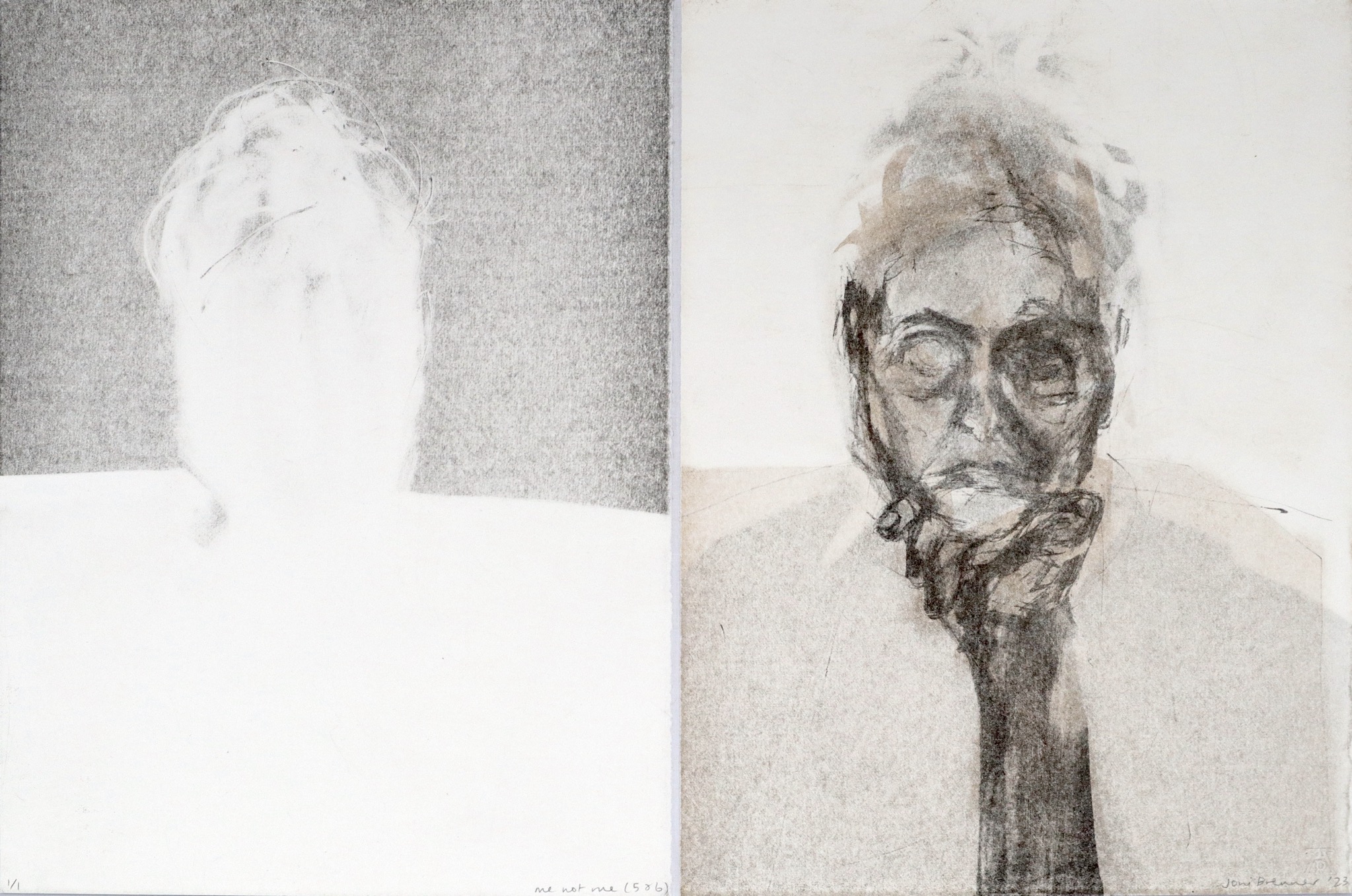 Joni Brenner Me not me 5 6 monoprint Joni Brenner Me not me 5 6 monoprint