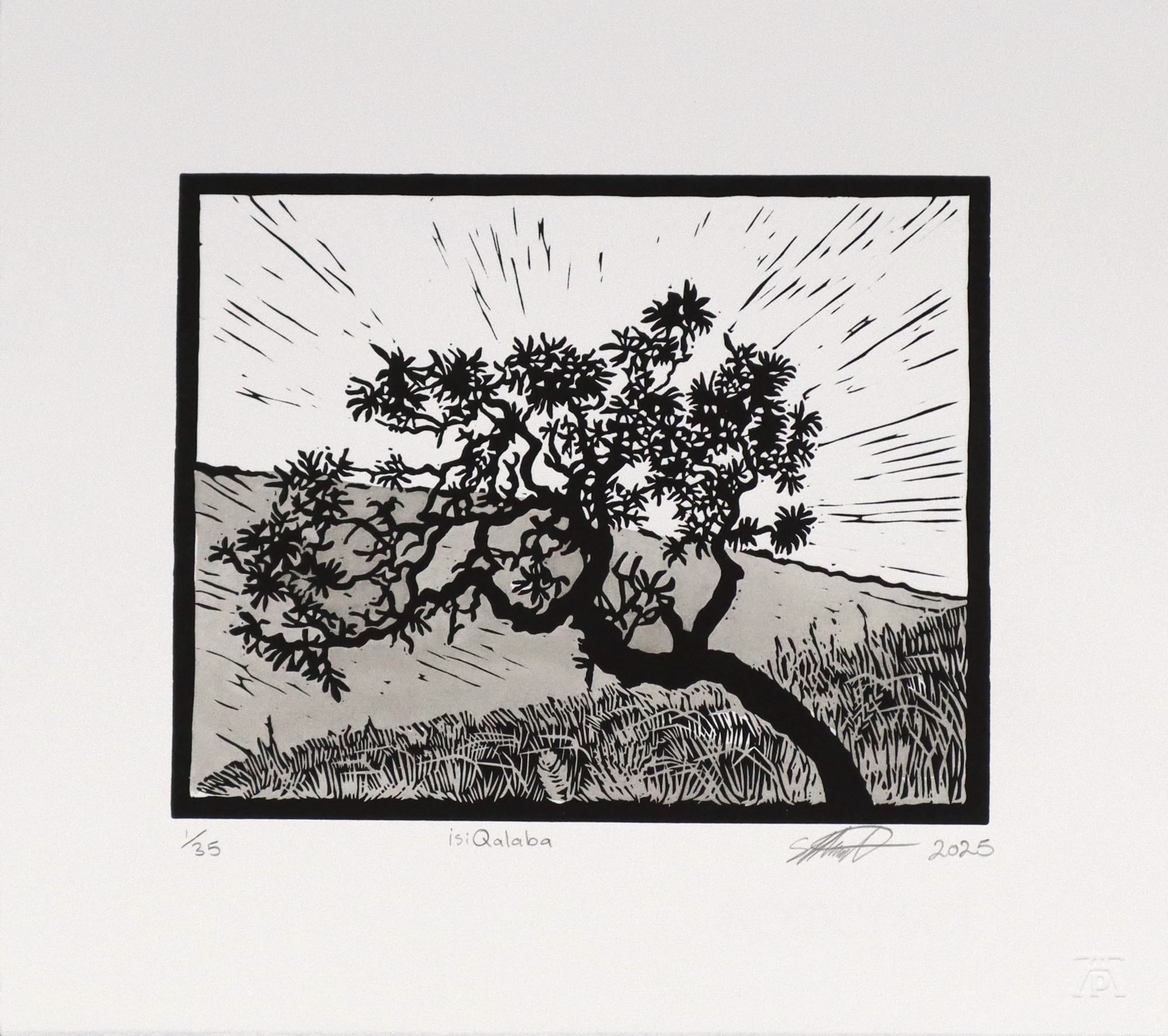 Simon Attwood Linocut isiQalaba2026