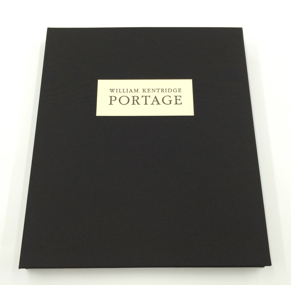 William Kentridge's Portage, an artists' book made at The Artists' Press in 2000 while the studio was still at the Bag Factory.